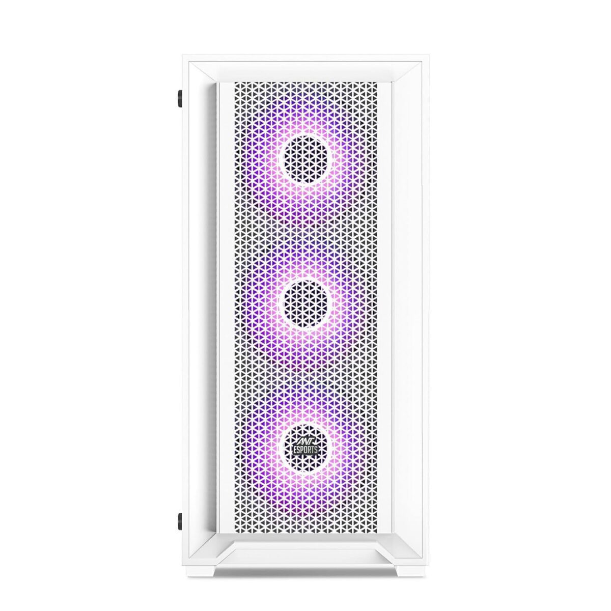 Ant Esports SX7 Mid- Tower Computer Case/Gaming Cabinet – White | Support ATX, Micro-ATX, Mini-ITX | Pre-Installed 3 x 120mm Front Fans