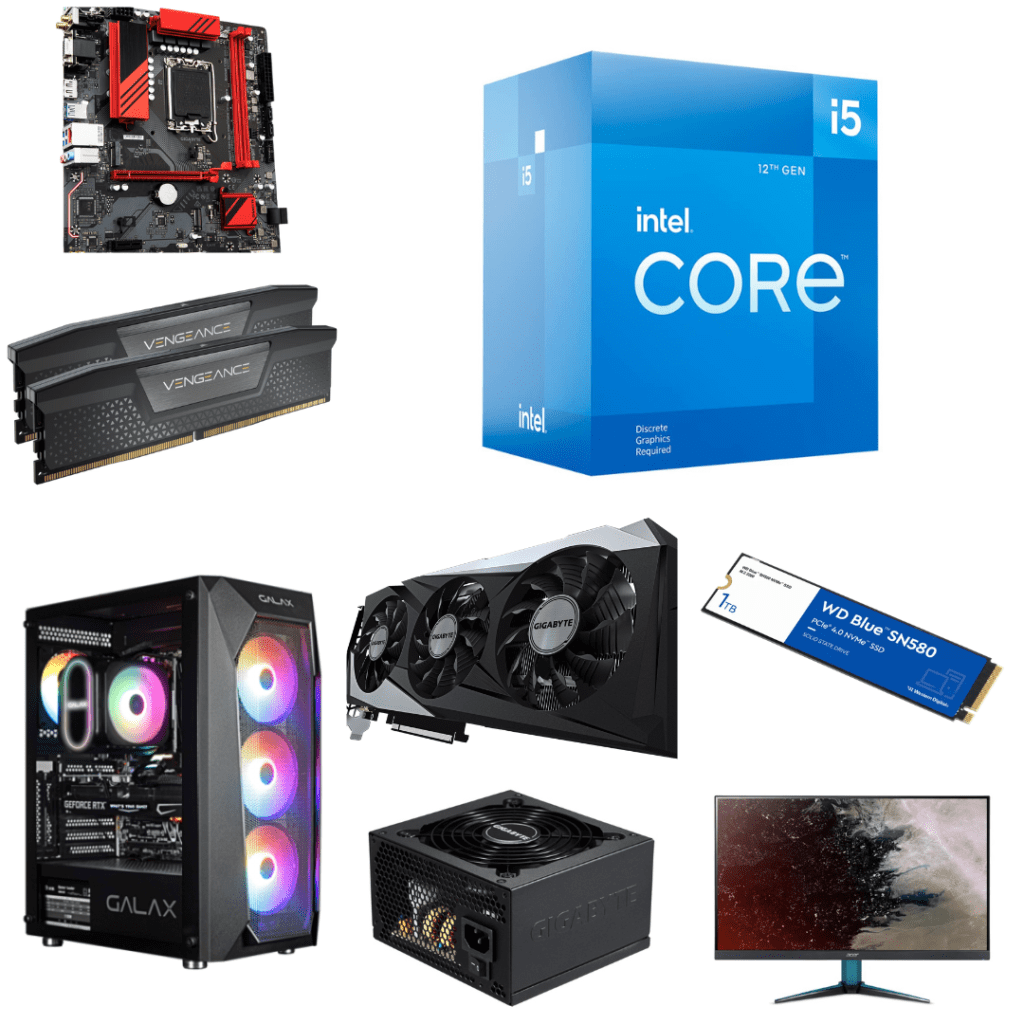 Core i5 12400F with Gigabyte B760M Gaming AC