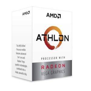 AMD Athlon 3000G with Radeon Vega 3 Graphics Desktop Processor 2 Cores 3.5GHz 5MB Cache Socket AM4