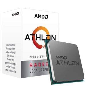 AMD Athlon 3000G with Radeon Vega 3 Graphics Desktop Processor 2 Cores 3.5GHz 5MB Cache Socket AM4