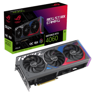 ASUS ROG Strix GeForce RTX™ 4060 Edition Gaming Graphics Card (PCIe 4.0, 16GB GDDR6, DLSS 3, HDMI 2.1a, DisplayPort 1.4a, Aura Sync)