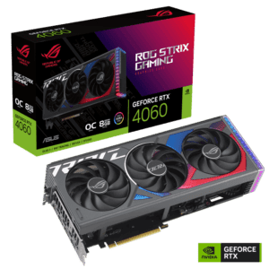 ASUS ROG Strix GeForce RTX™ 4060 Edition Gaming Graphics Card (PCIe 4.0, 16GB GDDR6, DLSS 3, HDMI 2.1a, DisplayPort 1.4a, Aura Sync)