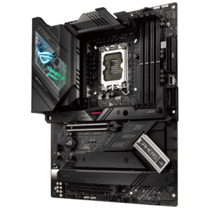 Asus ROG Strix Z690-F Gaming WiFi LGA 1700 (12th Gen Intel Core) ATX Motherboard with DDR5, PCIe 5.0, WiFi 6E, 2.5 Gb LAN, Four M.2 with Backplate heatsinks and PCIe Slot Q-Release, Aura Sync