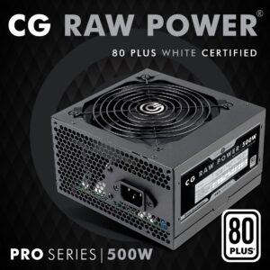 Circle Gaming 500W 80 Plus White SMPS Computer Power Supply