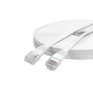 Eira Cat6 Ultra-Thin Flat Ethernet 30m White