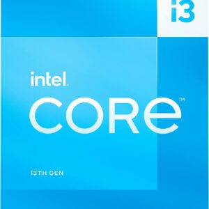 Intel Core i3-13100 Desktop Processor 4 cores (4 P-cores + 0 E-cores) 12MB Cache, up to 4.5 GHz