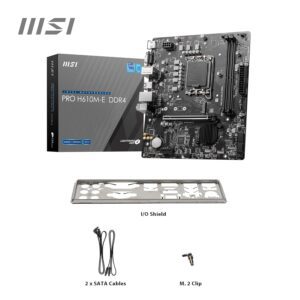 MSI PRO H610M-E DDR4 Motherboard For 12th, 13th and 14th gen Processor