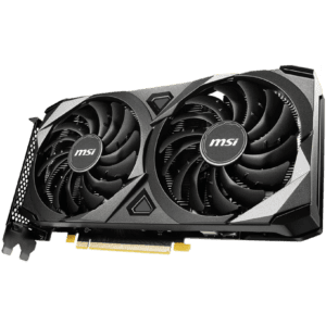 MSI Gaming GeForce RTX 3060 gddr6 pci_e_x16 12GB 15 Gbps GDRR6 192-Bit HDMI/DP PCIe 4 Torx Twin Fan Ampere OC Graphics Card (RTX 3060 Ventus 2X 12G OC), Black