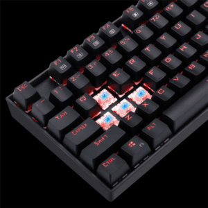 Redragon K551 Rainbow LED Backlit Mechanical Wired Gaming Keyboard with Numlock Keys for Windows PC