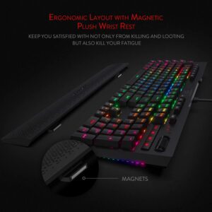 Redragon K586 Brahma RGB Mechanical Gaming Keyboard with Red Switches