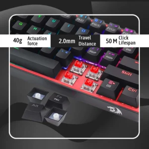 Redragon K616 Fizz Pro 60% 3-Mode Wired Black