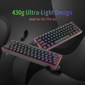 Redragon K617 Fizz 60% Wired RGB Gaming Keyboard