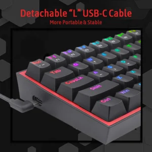 Redragon K617 Fizz 60% Wired RGB Gaming Keyboard