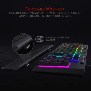 Redragon Shiva K512 RGB Backlit Membrane Wired Gaming Keyboard with Multimedia Keys