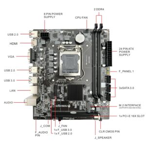 ZEBRONICS H110-M2 Micro-ATX Motherboard for LGA 1151 Socket, Supports Intel 6th, 7th, 8th & 9th Generation Processors