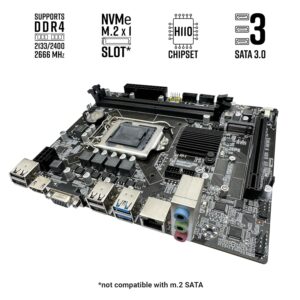 ZEBRONICS H110-M2 Micro-ATX Motherboard for LGA 1151 Socket, Supports Intel 6th, 7th, 8th & 9th Generation Processors