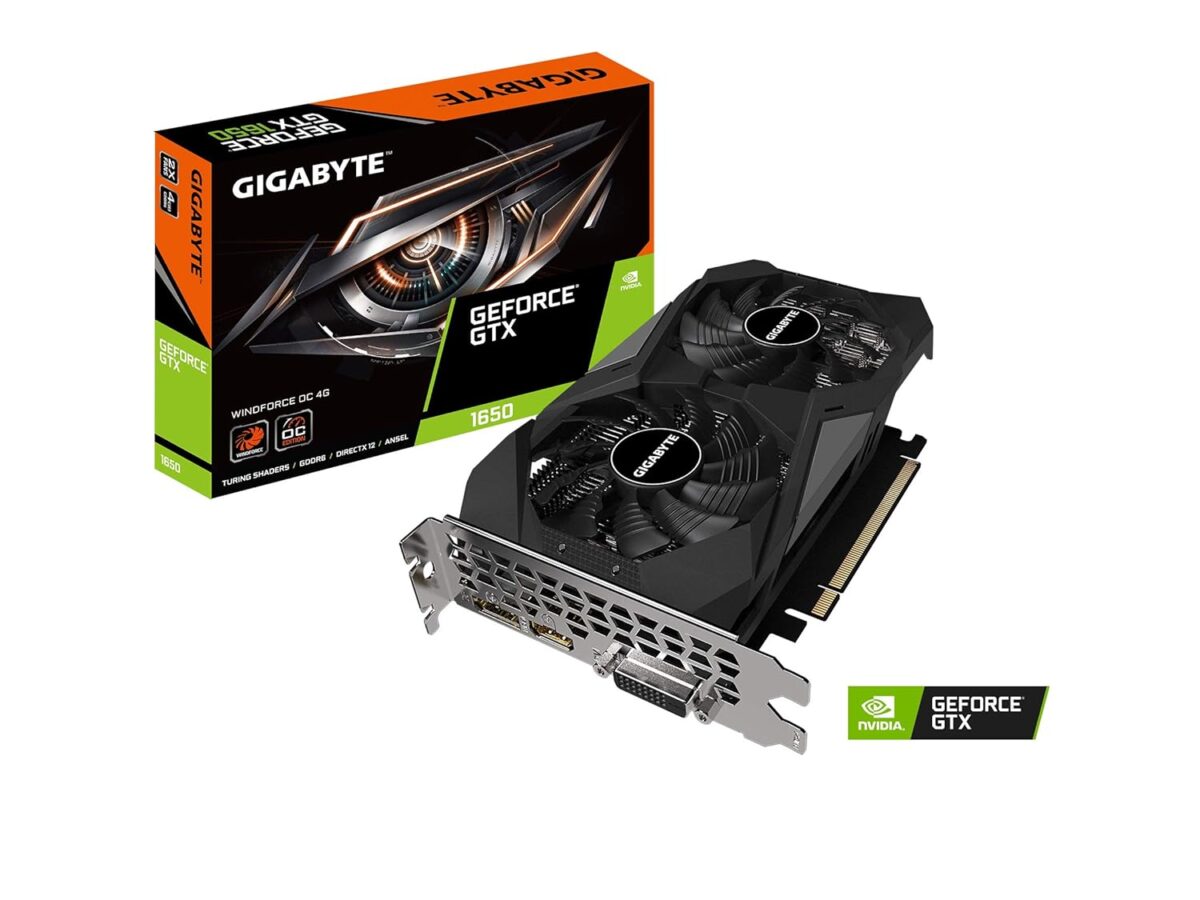 Gigabyte 1650 4GB Graphics Card.