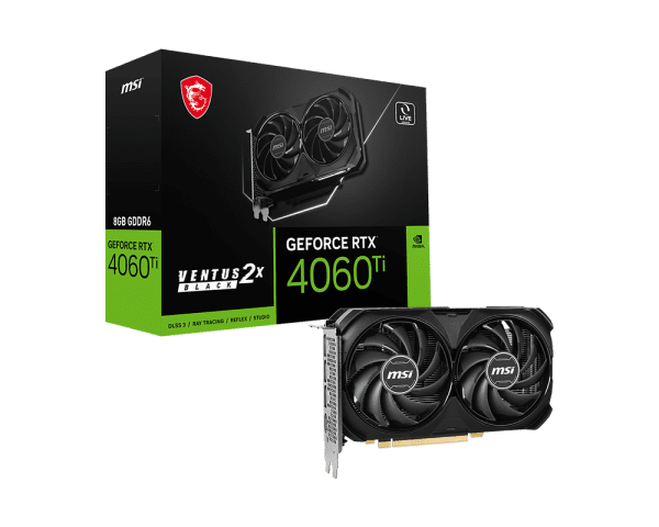 MSI GeForce RTX 4060Ti Ventus 2X Black 8G