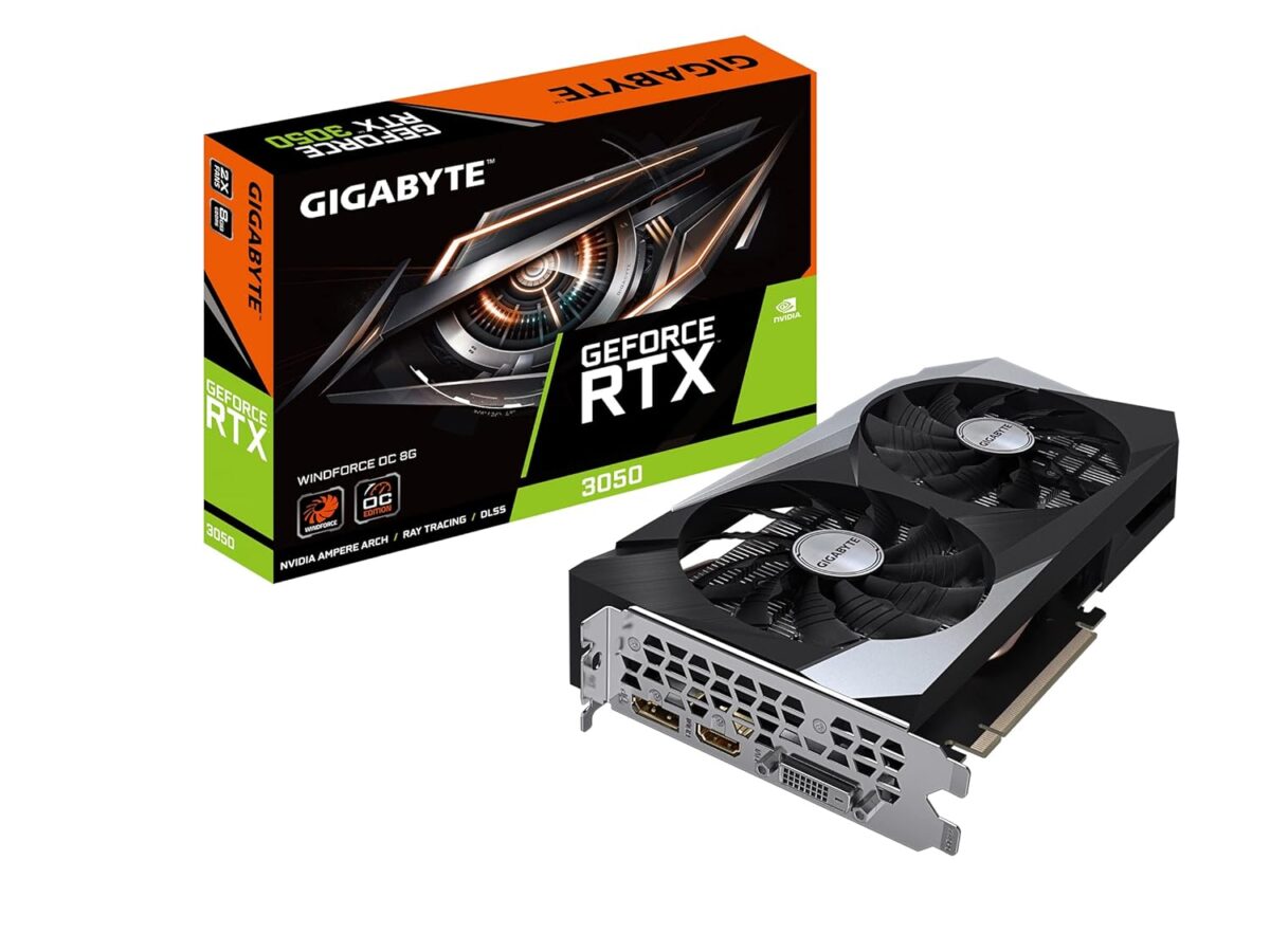 Gigabyte GeForce RTX 3050 Gaming OC 8GB GDDR6 Graphics Card | DLSS & Ray Tracing, Triple-Fan Cooling - Image 1