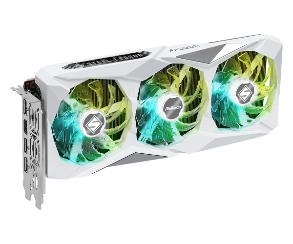 ASRock Radeon RX 7600 Steel Legend OC 8 GB GDDR6 Tri‑Fan | Up to 2725 MHz Boost - Image 6