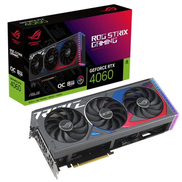 ASUS ROG Strix GeForce RTX 4060 OC 8GB GDDR6 | Triple-Fan STRIX Cooling, DLSS 3, Ray Tracing, 311 mm Length - Image 3