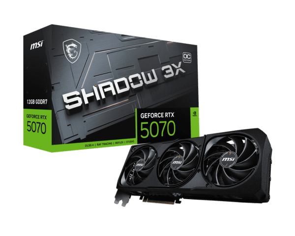 MSI GeForce RTX 5070 12G Shadow 3X OC Graphics Card