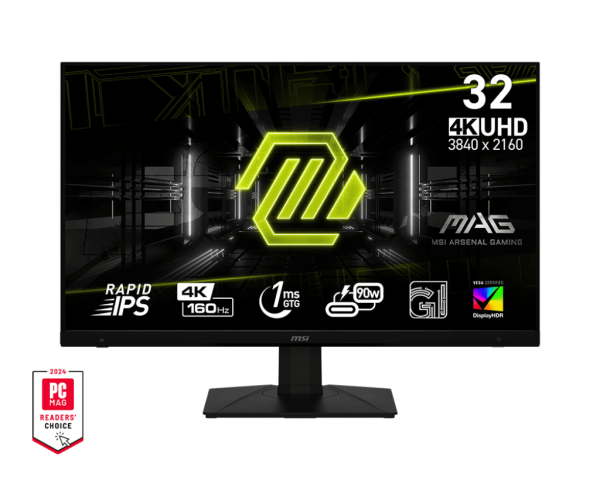 MSI MAG 322UPF 32 Inch 4K UHD 144 Hz Gaming Monitor – 1 ms, HDMI 2.1, USB‑C PD, FreeSync & G‑Sync Compatible - Image 2