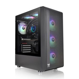 Thermaltake S200 TG ARGB Black – Mid Tower ATX Airflow Gaming Cabinet