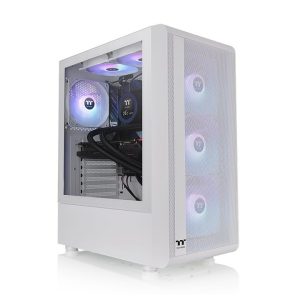 Thermaltake S200 TG ARGB White – Mid Tower ATX Airflow Gaming Cabinet