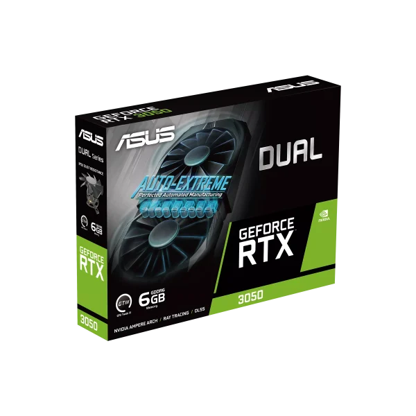 ASUS Dual RTX 3050 6GB GDDR6 Graphics Card DLSS | Ray Tracing Dual Fans - Image 3