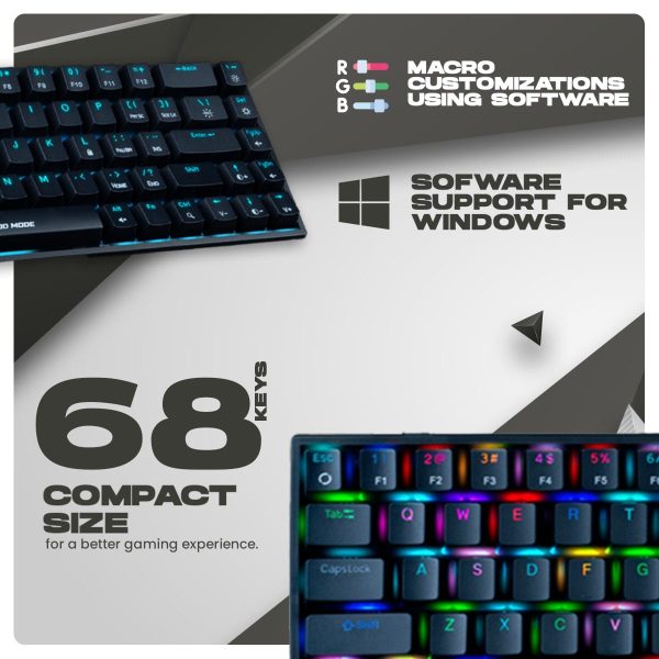Cosmic Byte Artemis 68 Key RGB Mechanical Keyboard - Image 7