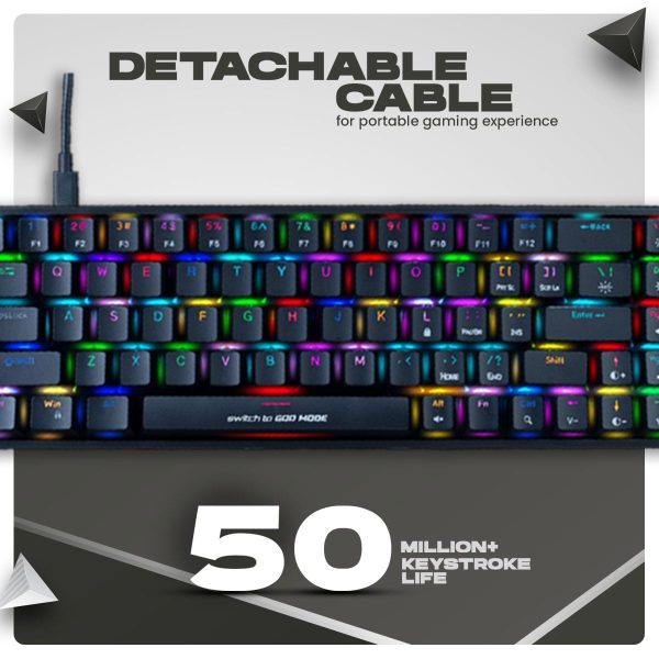 Cosmic Byte Artemis 68 Key RGB Mechanical Keyboard - Image 8