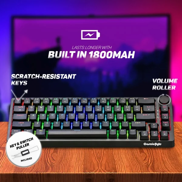 Cosmic Byte Astra RGB CB-GK-33 Mechanical Keyboard ( Wired & Bluetooth ) - Image 11