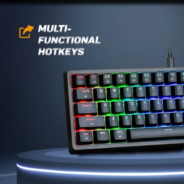Cosmic Byte Astra RGB CB-GK-33 Mechanical Keyboard ( Wired & Bluetooth ) - Image 8