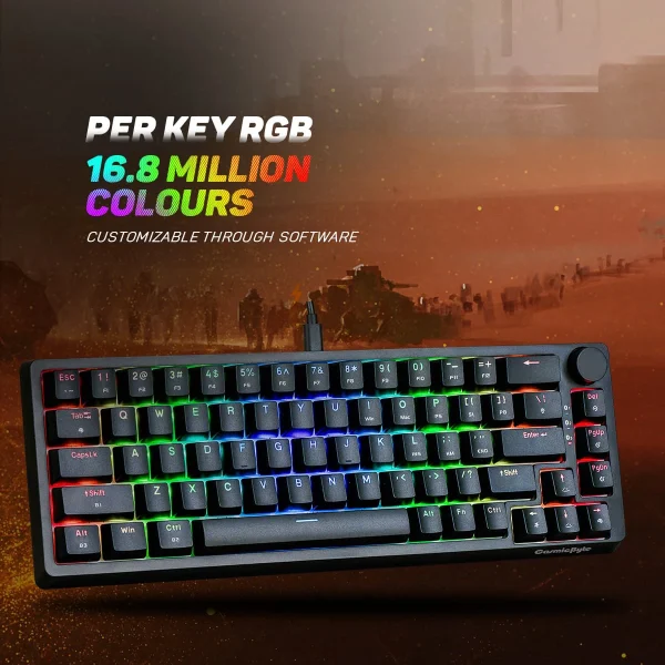 Cosmic Byte Astra RGB CB-GK-33 Mechanical Keyboard ( Wired & Bluetooth ) - Image 9