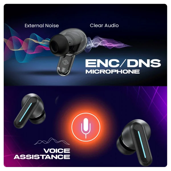 Cosmic Byte CosmoBuds X220 Compact True Wireless Earbuds (TWS) Black - Image 4