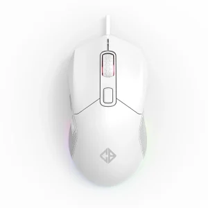 Cosmic Byte Firestorm RGB White Gaming Mouse