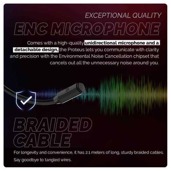 Cosmic Byte Proteus RGB Headset 7.1, Dual Input Headphone, ENC Microphone Black Color - Image 8