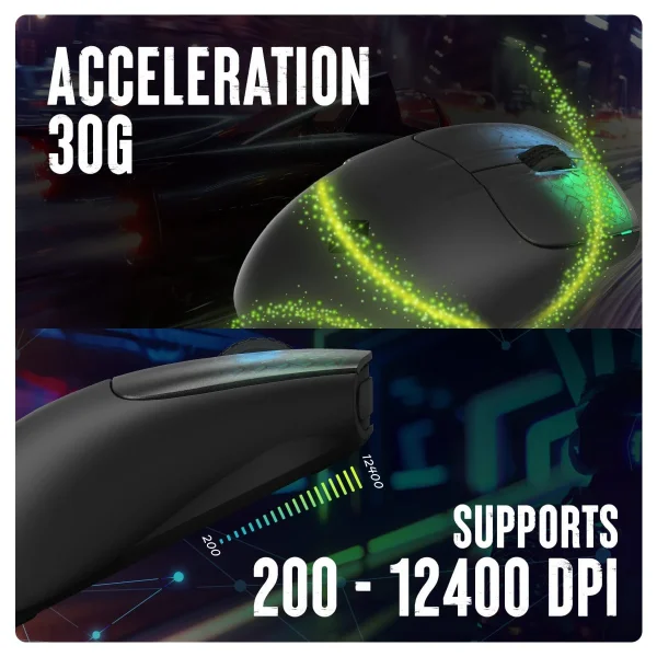 Cosmic Byte Pulse Wired Gaming Mouse Pixart 3327 Sensor, 200-12400 DPI - Image 4