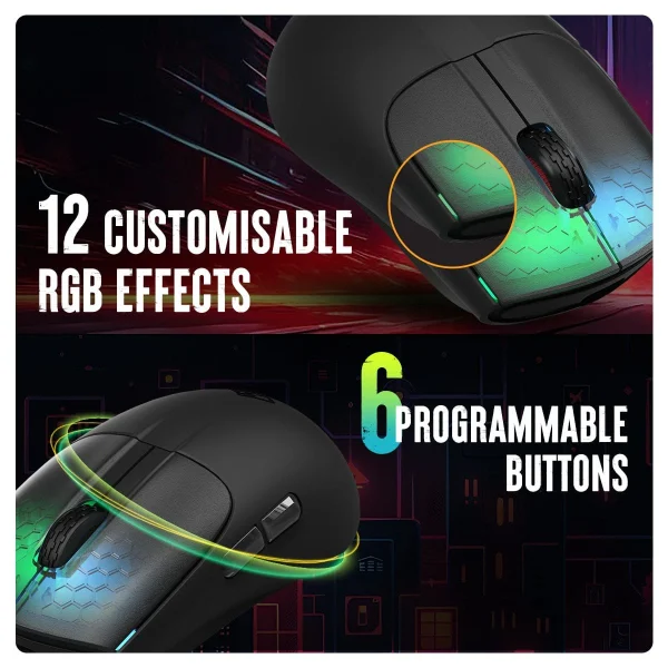 Cosmic Byte Pulse Wired Gaming Mouse Pixart 3327 Sensor, 200-12400 DPI - Image 6