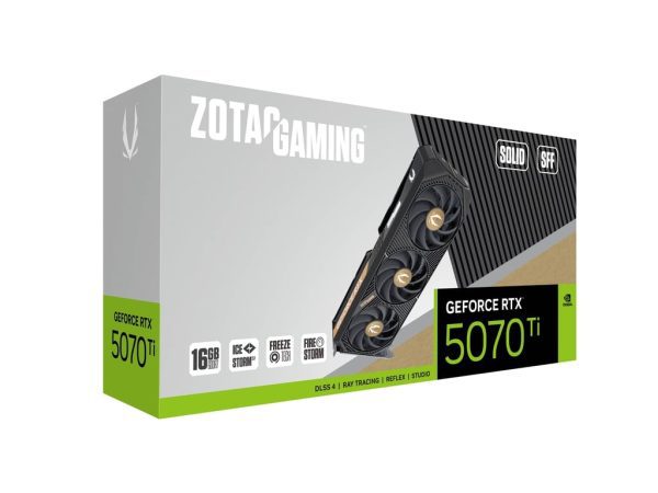 Zotac Gaming GeForce RTX 5070 Ti Solid SFF 16GB GDDR7 Graphics Card | Triple Fan GPU, SFF Ready, DLSS 3.5, Ray Tracing - Image 3