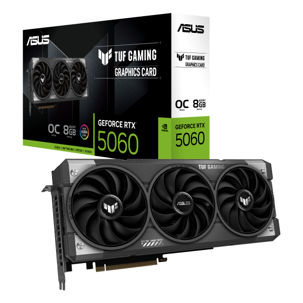 ASUS TUF Gaming GeForce RTX 5060 OC 8 GB GDDR7 | Triple‑Fan Cooling, DLSS 3.5, 3072 CUDA Cores, PCIe 4.0 - Image 3
