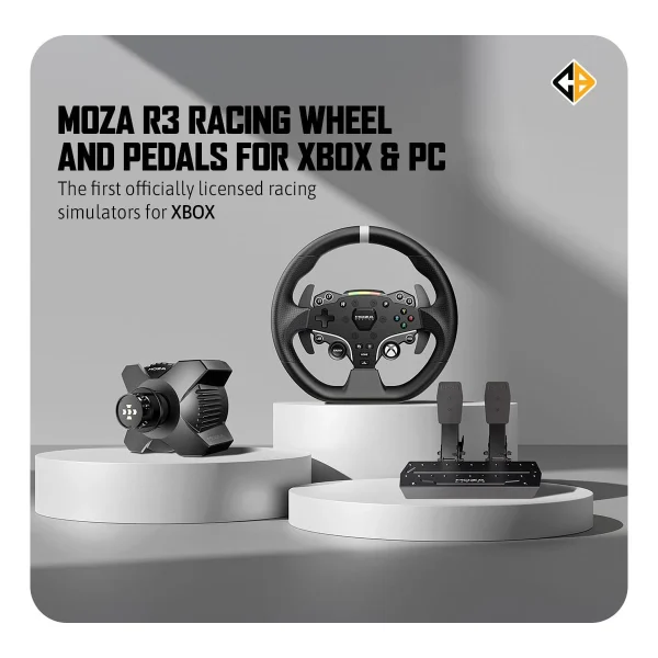 Cosmic Byte Moza R5 Racing Bundle for PC, R5 Wheelbase, ES Steering Wheel, SR-P Lite Pedals, Table Clamp - Image 5