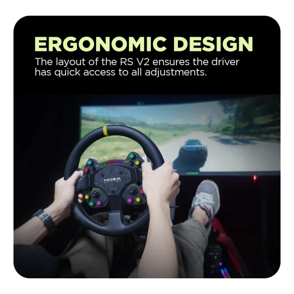 Cosmic Byte Moza RS V2 Steering Wheel - Image 3