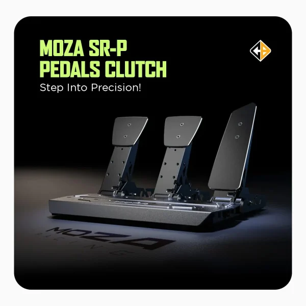 Cosmic Byte Moza SR-P Pedals (Throttle + Brake Pedal) No Clutch- Sold Separately - Image 7