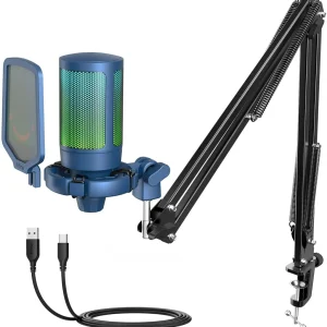 FIFINE AmpliGame A6V USB Blue Microphone