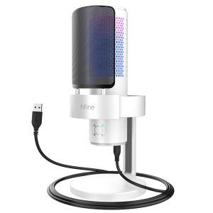 FIFINE AmpliGame A6V USB White Microphone