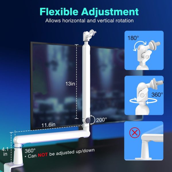 FIFINE BM88 Low-profile Mic Arm Stand with Cable Channeling, Handling Max 1.5KG Mics for Streaming, Podcasting - Image 4