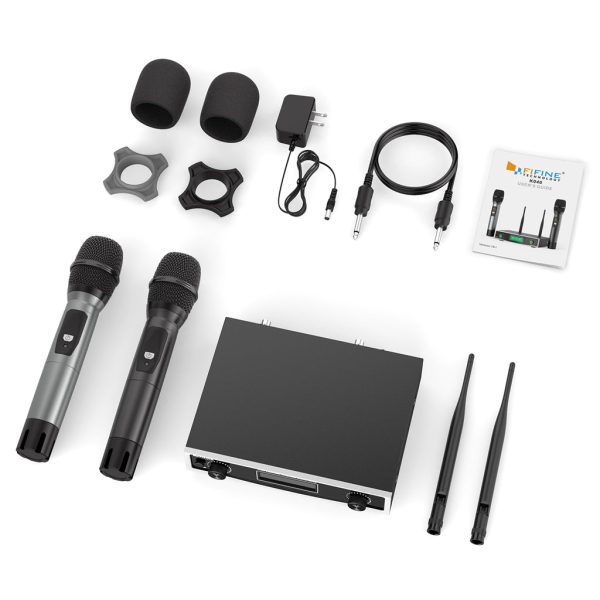 FIFINE K040 Dual Wireless Handheld Microphones System with Individual Balance XLR Output - Image 2