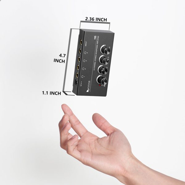 FIFINE N6 Headphone Amplifier with Stereo Output and Individual Volume Controls - Image 4